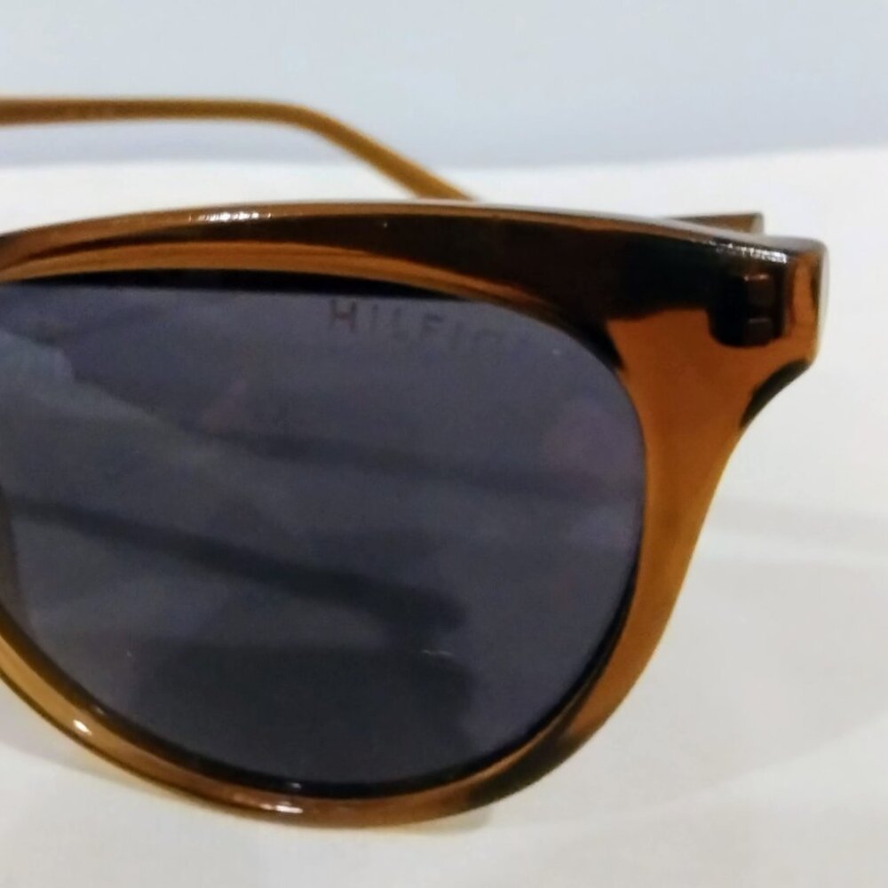 Tommy Hilfiger Wanda Sunglasses Brown Olive Cat-Eye WP OL513 - Picture 4 of 5